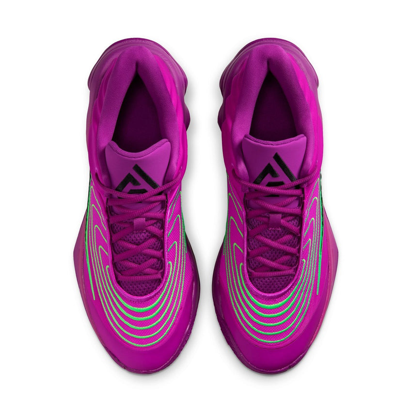 Nike Senior Giannis Immortality 4 Basketball Shoes Hyper Violet Purple Green Strike 