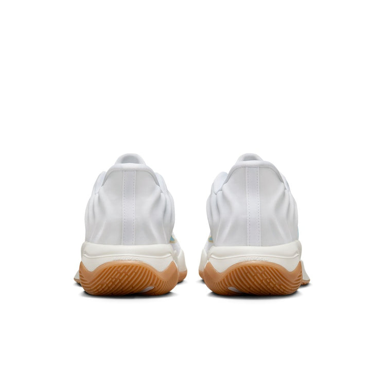 Nike Senior Giannis Immortality 4 Basketball Shoes White/Aquarius Blue/Coconut Milk