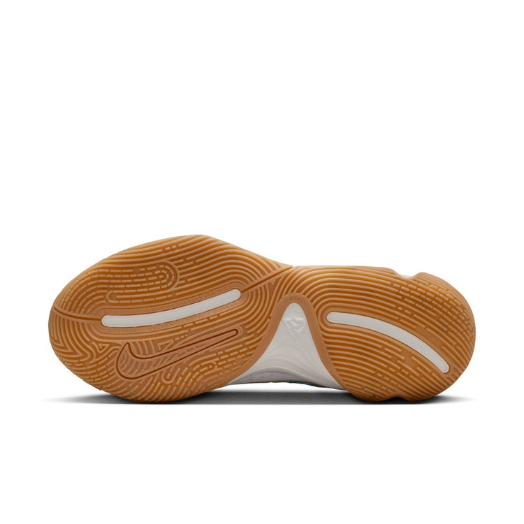 Nike Senior Giannis Immortality 4 Basketball Shoes White/Aquarius Blue/Coconut Milk