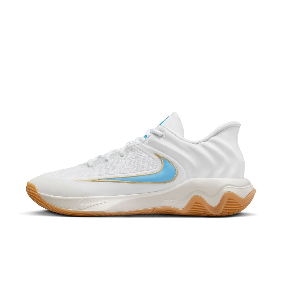 Nike Senior Giannis Immortality 4 Basketball Shoes white aquarius blue coconut milk