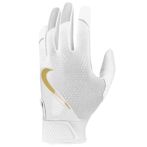 Nike Senior Hyperdiamond 3.0 Batting Gloves white/gold