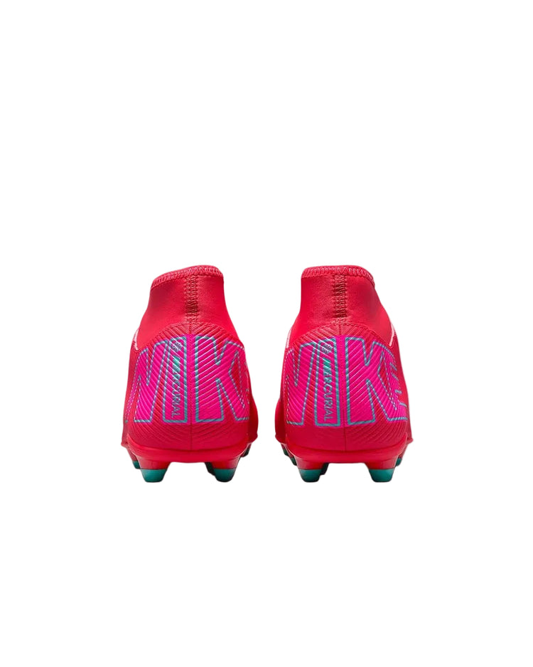 Nike Senior Mercurial Superfly 10 Club Soccer Cleats ember glow red aurora green