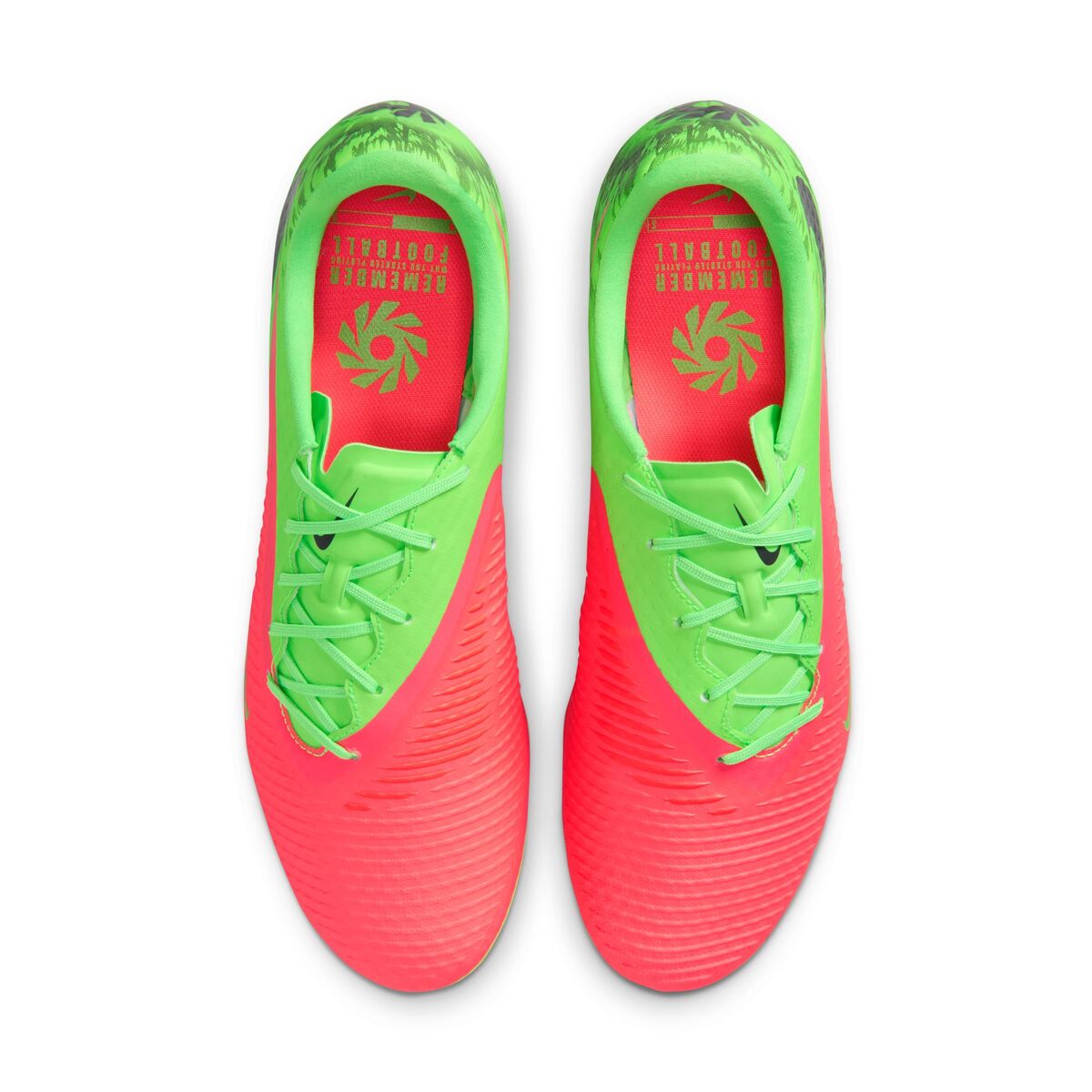 Nike Senior Phantom 6 Low Academy Erling Haaland Soccer Cleats hot punch/green