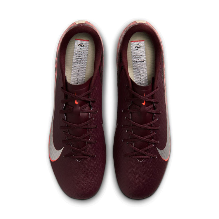 Nike Senior United Mercurial Vapor 16 Academy FG/MG Soccer Cleats Burgundy Crush/University Red/Fossil/Metallic Silver