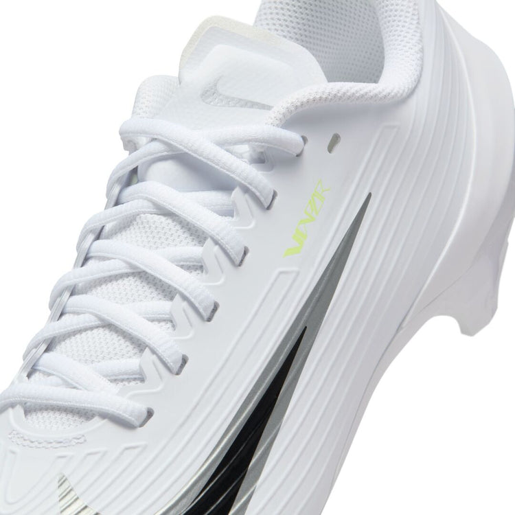 Nike Senior Vapor Speed 3 Football Cleats white/metallic silver