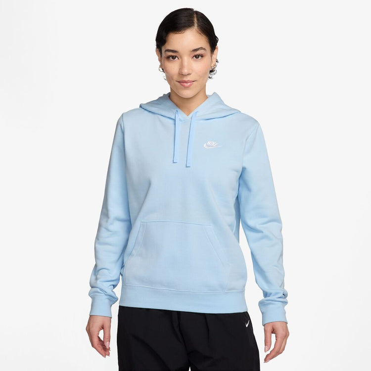 Nike Women's Club Fleece Pullover Hoodie Celestine Blue