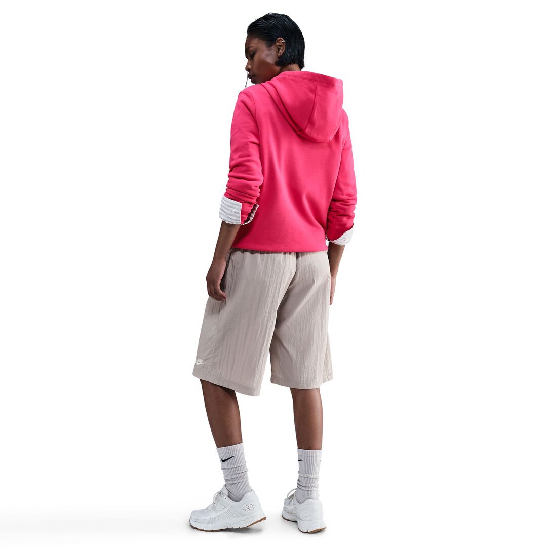 Nike Women's Club Fleece Pullover Hoodie Rush Pink