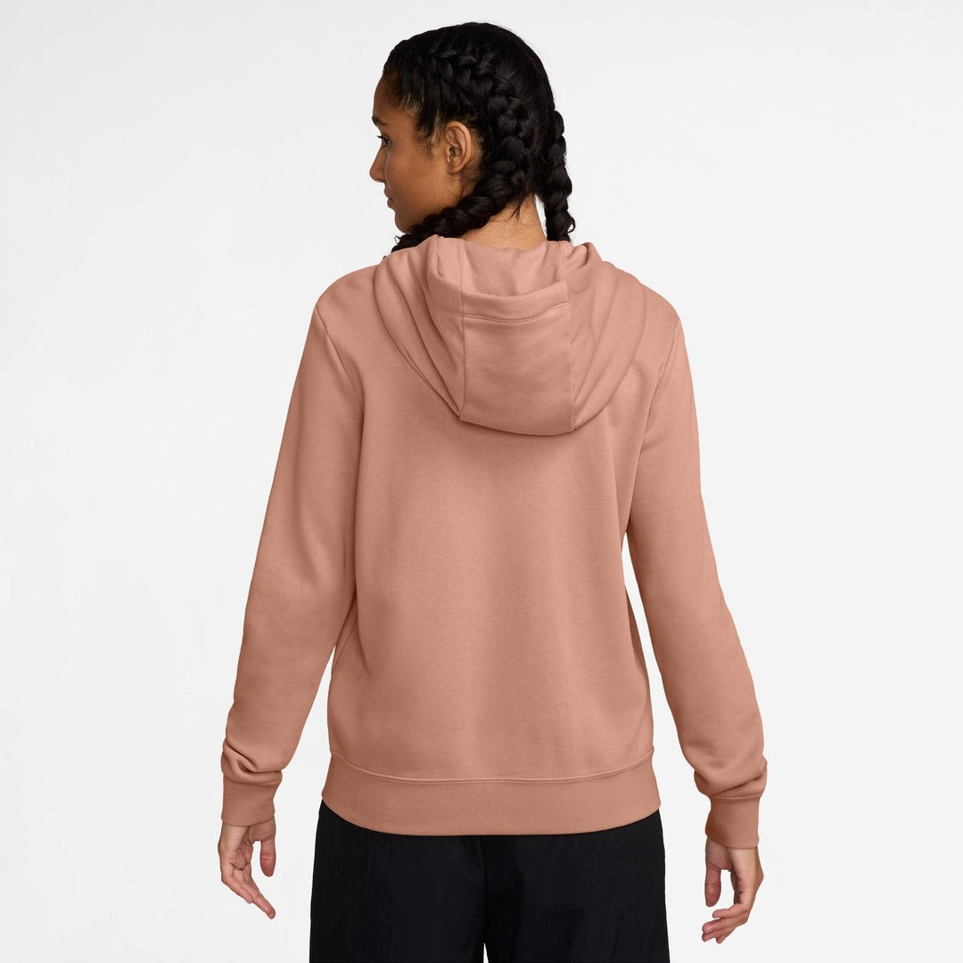 Nike Women's Club Full-Zip Hoodie rose gold pink