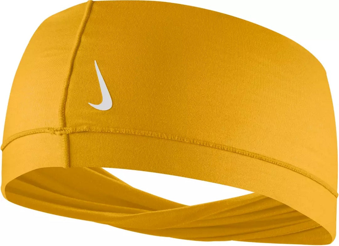 Nike Women's Yoga Wide Twist Headband Gold