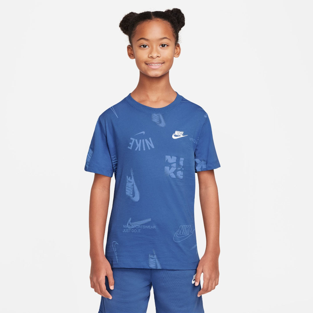 Nike Youth Club AOP Energy T-Shirt comet blue