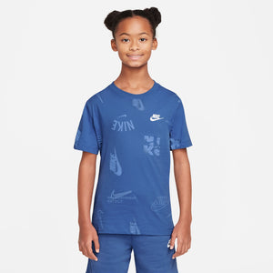 Nike Youth Club AOP Energy T-Shirt comet blue