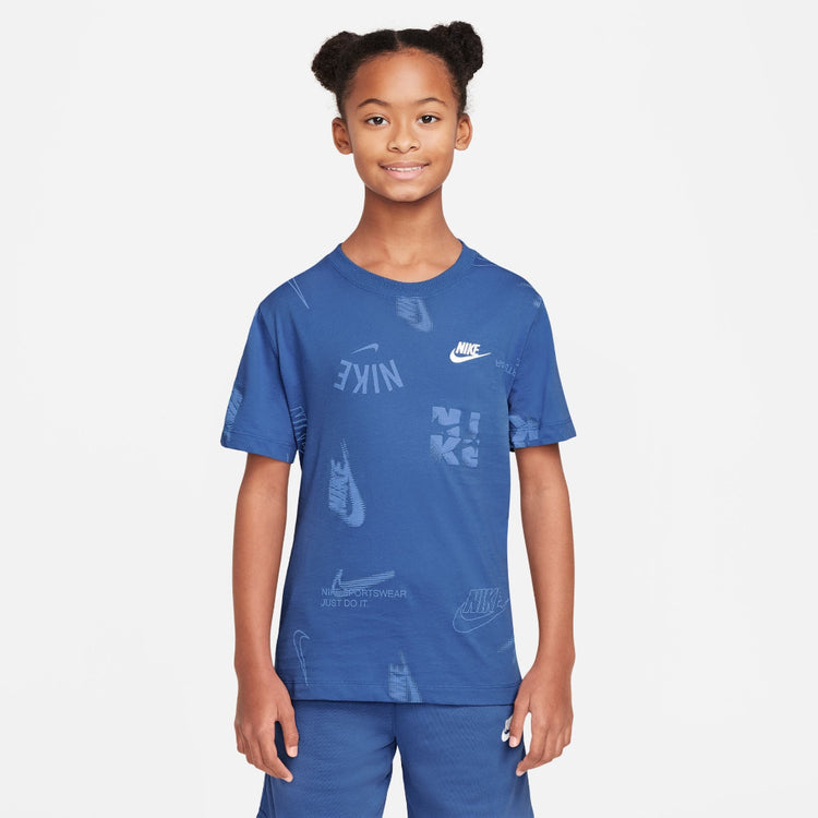 Nike Youth Club AOP Energy T-Shirt comet blue