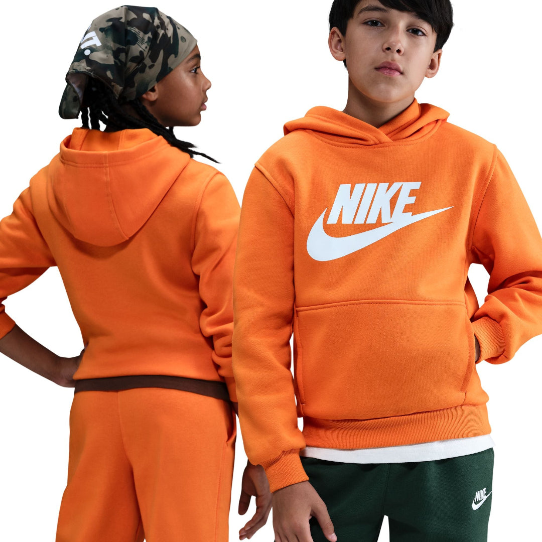 Nike Youth Club Fleece Hoodie bright ceramic/orange