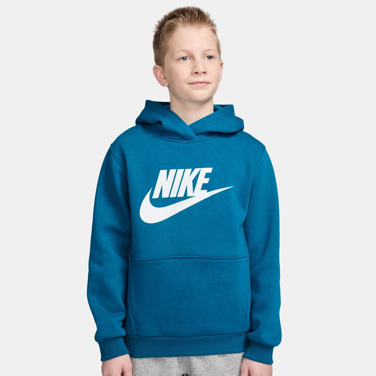 Nike Youth Club Fleece Hoodie Blue