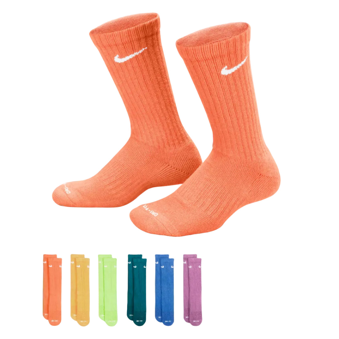 Nike Youth Everyday Cushioned Crew Socks 6-Pack