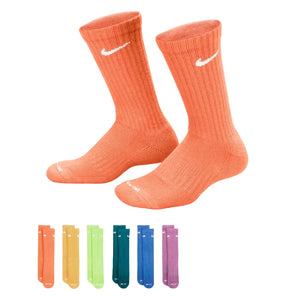 Nike Youth Everyday Cushioned Crew Socks 6-Pack