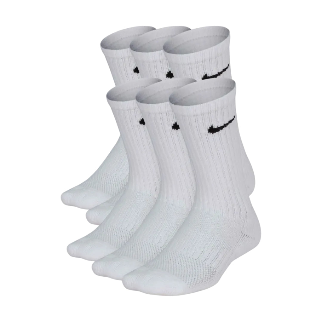 Nike Youth Everyday Cushioned Crew Socks 6-Pack