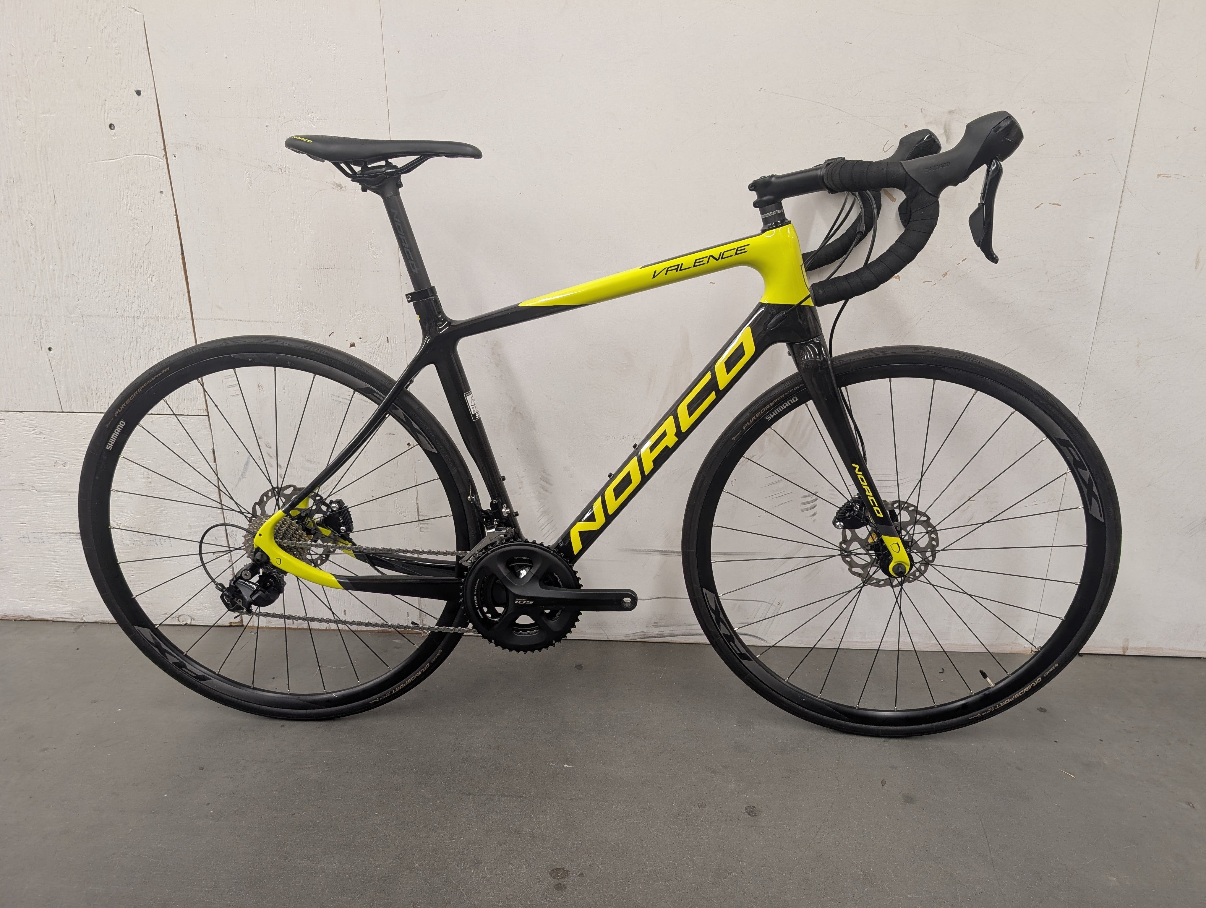 Norco Valence Black/Yellow 55.5cm USED Road Bike
