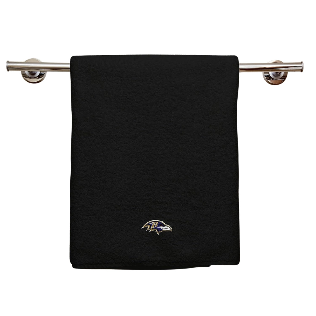 Northwest NFL Baltimore Ravens 2 Piece 16x26 Hand Towel Set black