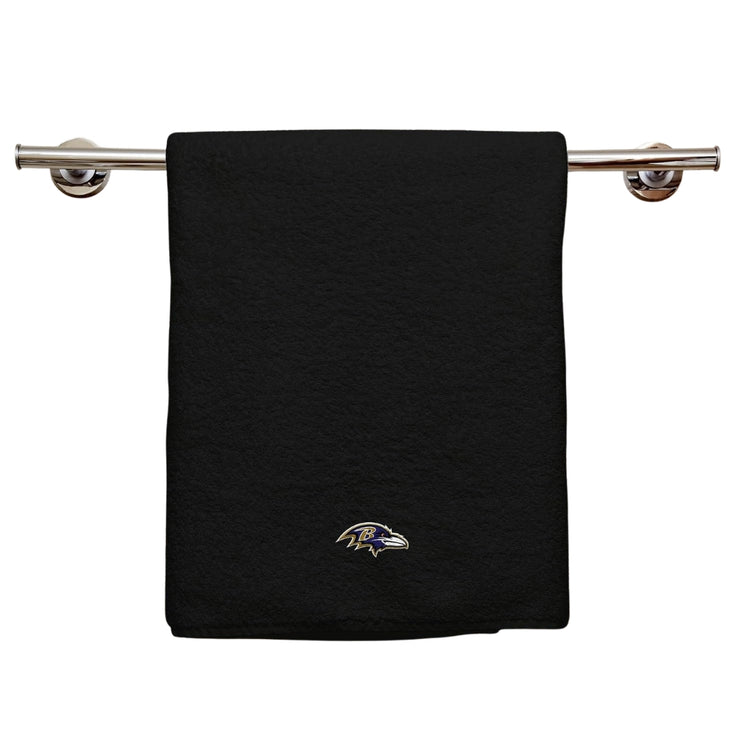 Northwest NFL Baltimore Ravens 2 Piece 16x26 Hand Towel Set black