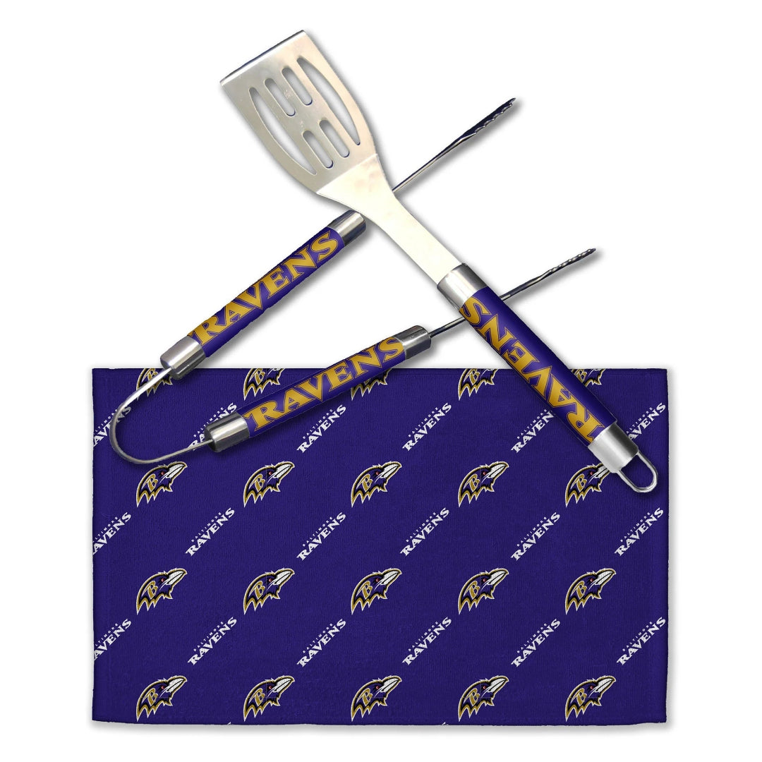 Northwest NFL Baltimore Ravens BBQ Grill Utensil Set