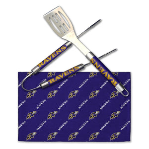 Northwest NFL Baltimore Ravens BBQ Grill Utensil Set