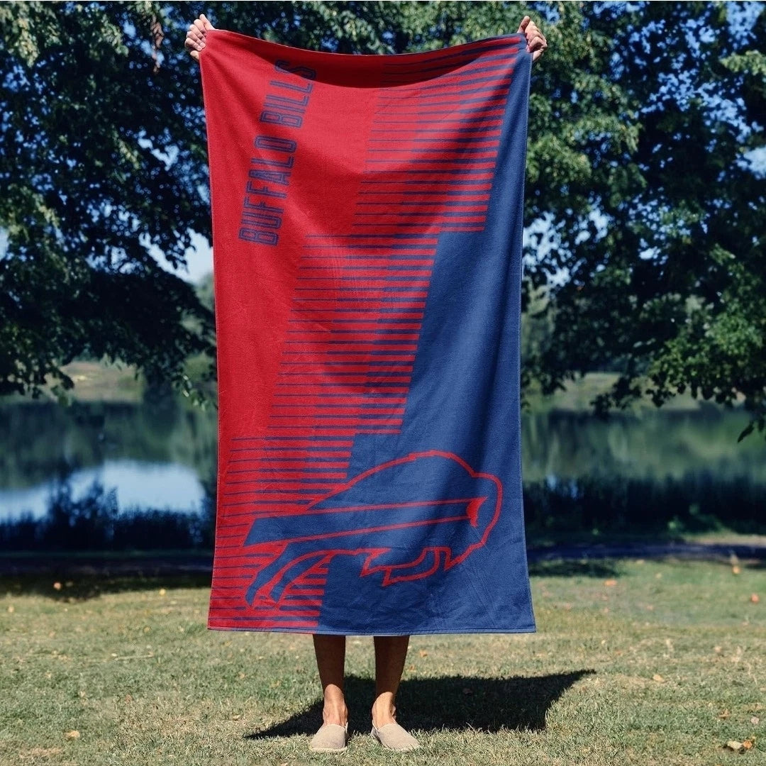 Northwest NFL Buffalo Bills 36x72 Jacquard Beach Towel red/blue