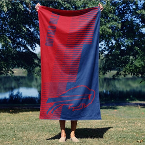 Northwest NFL Buffalo Bills 36x72 Jacquard Beach Towel red/blue