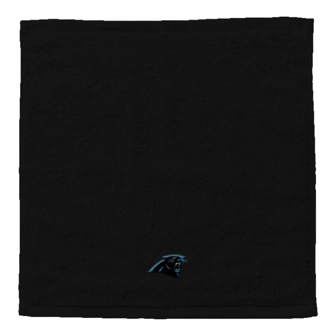 Northwest NFL Carolina Panthers 4 Piece 12x12 Wash Cloth Set black