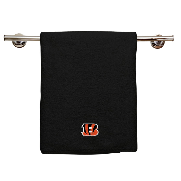 Northwest NFL Cincinnati Bengals 2 Piece 16x26 Hand Towel Set black