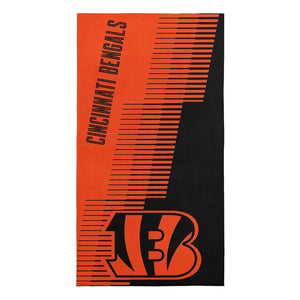 Northwest NFL Cincinnati Bengals 36x72 Jacquard Beach Towel black/ orange