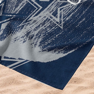 Northwest NFL Dallas Cowboys 30x60 Microfiber Beach Towel grey/ navy