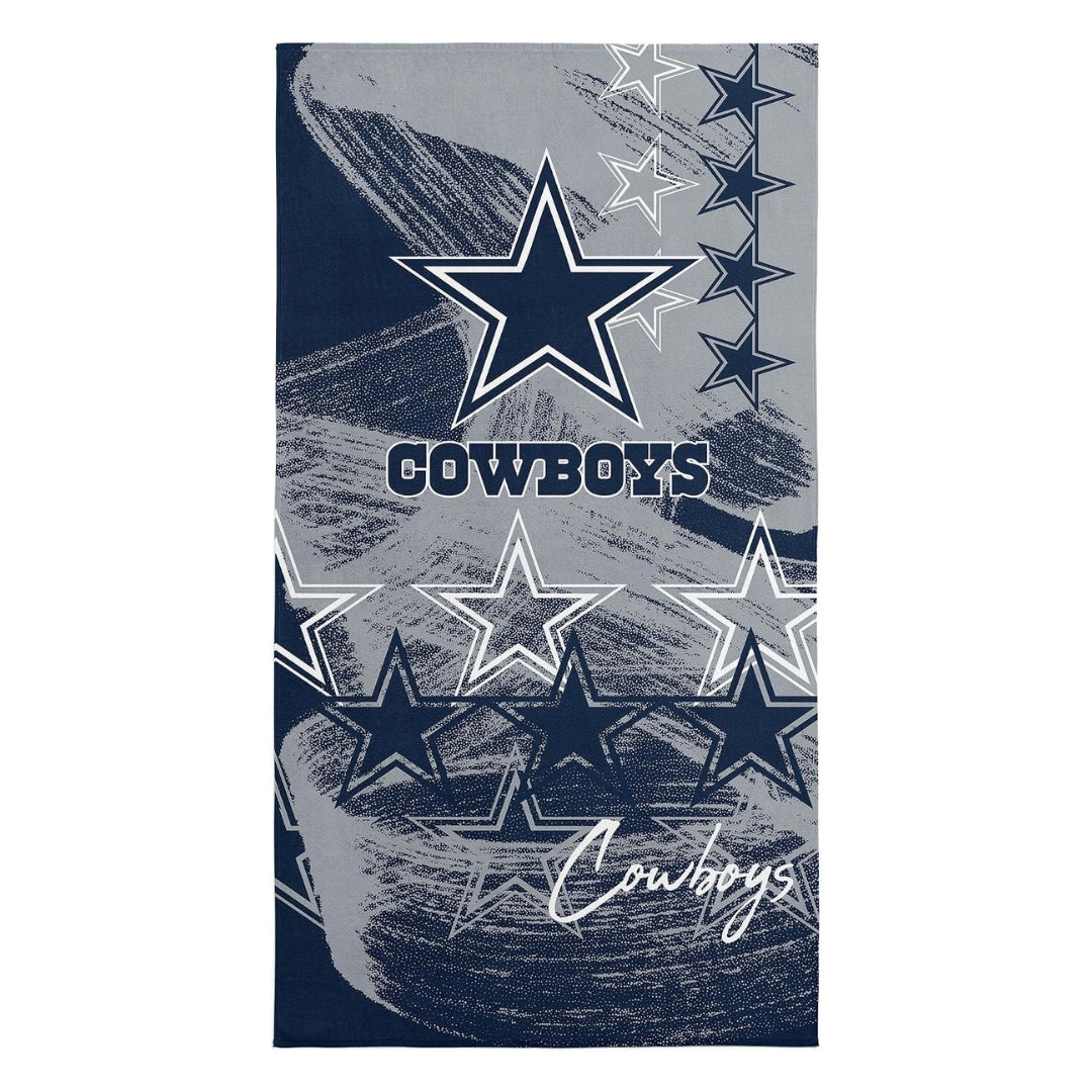 Northwest NFL Dallas Cowboys 30x60 Microfiber Beach Towel grey/ navy