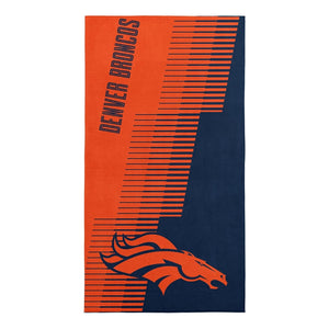 Northwest NFL Denver Broncos 36x72 Jacquard Beach Towel navy/orange