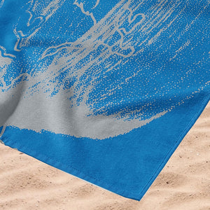 Northwest NFL Detroit Lions 30x60 Microfiber Beach Towel grey/ blue