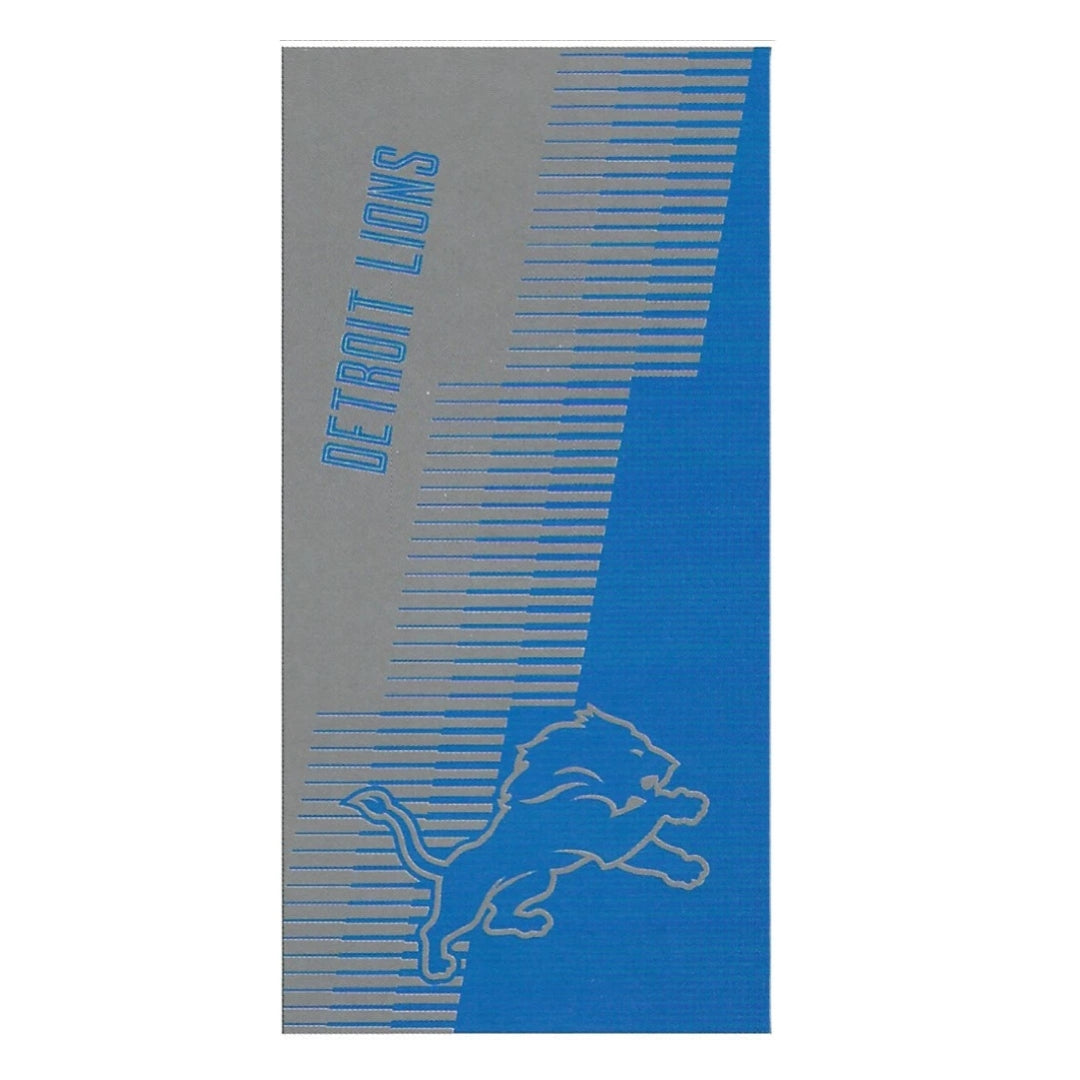 Northwest NFL Detroit Lions 36x72 Jacquard Beach Towel grey/blue