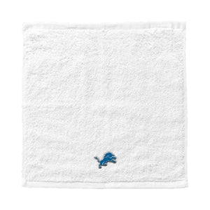 Northwest NFL Detroit Lions 4 Piece 12x12 Wash Cloth Set white