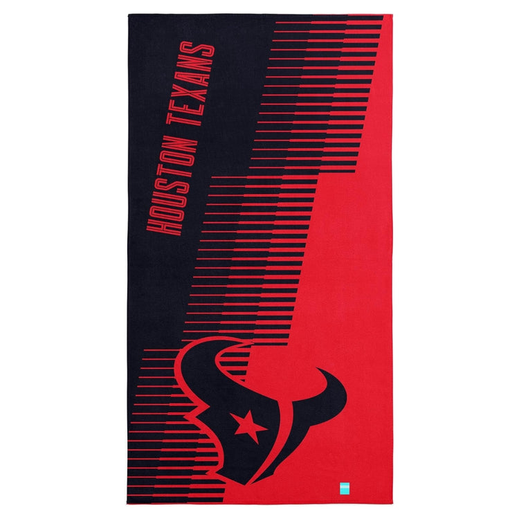 Northwest NFL Houston Texans 36x72 Jacquard Beach Towel red/black