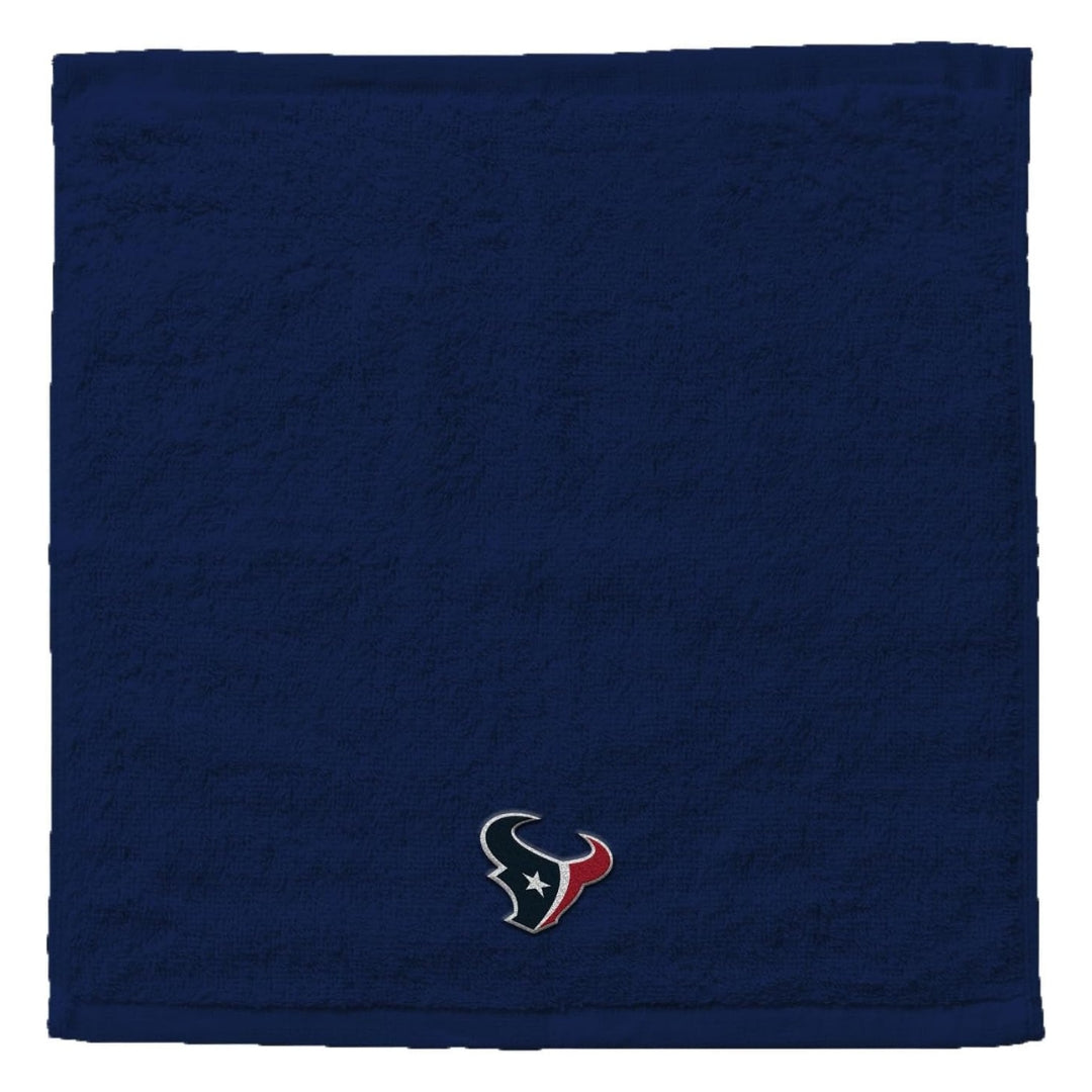 Northwest NFL Houston Texans 4 Piece 12x12 Wash Cloth Set navy