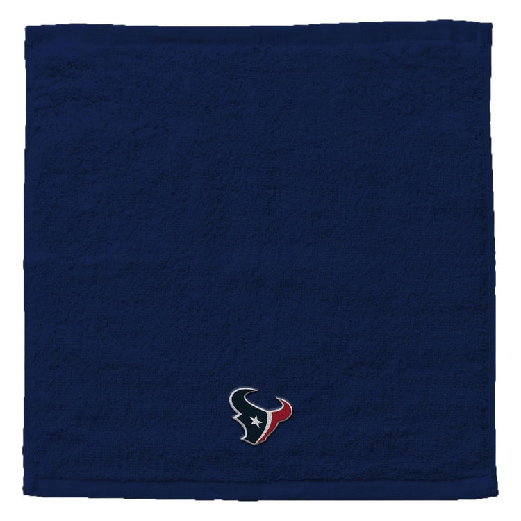 Northwest NFL Houston Texans 4 Piece 12x12 Wash Cloth Set navy