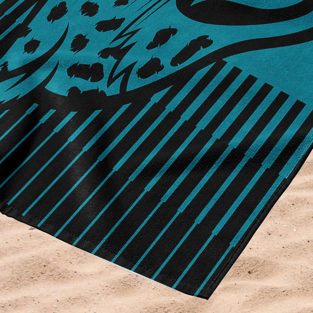 Northwest NFL Jacksonville Jaguars 36x72 Jacquard Beach Towel black/blue