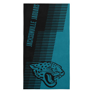 Northwest NFL Jacksonville Jaguars 36x72 Jacquard Beach Towel black/blue