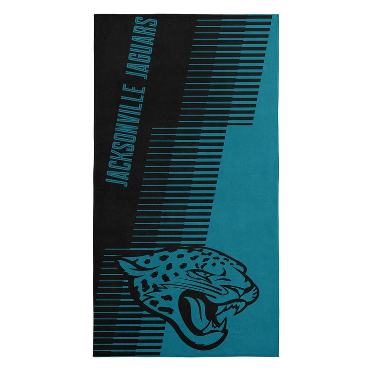 Northwest NFL Jacksonville Jaguars 36x72 Jacquard Beach Towel black/blue