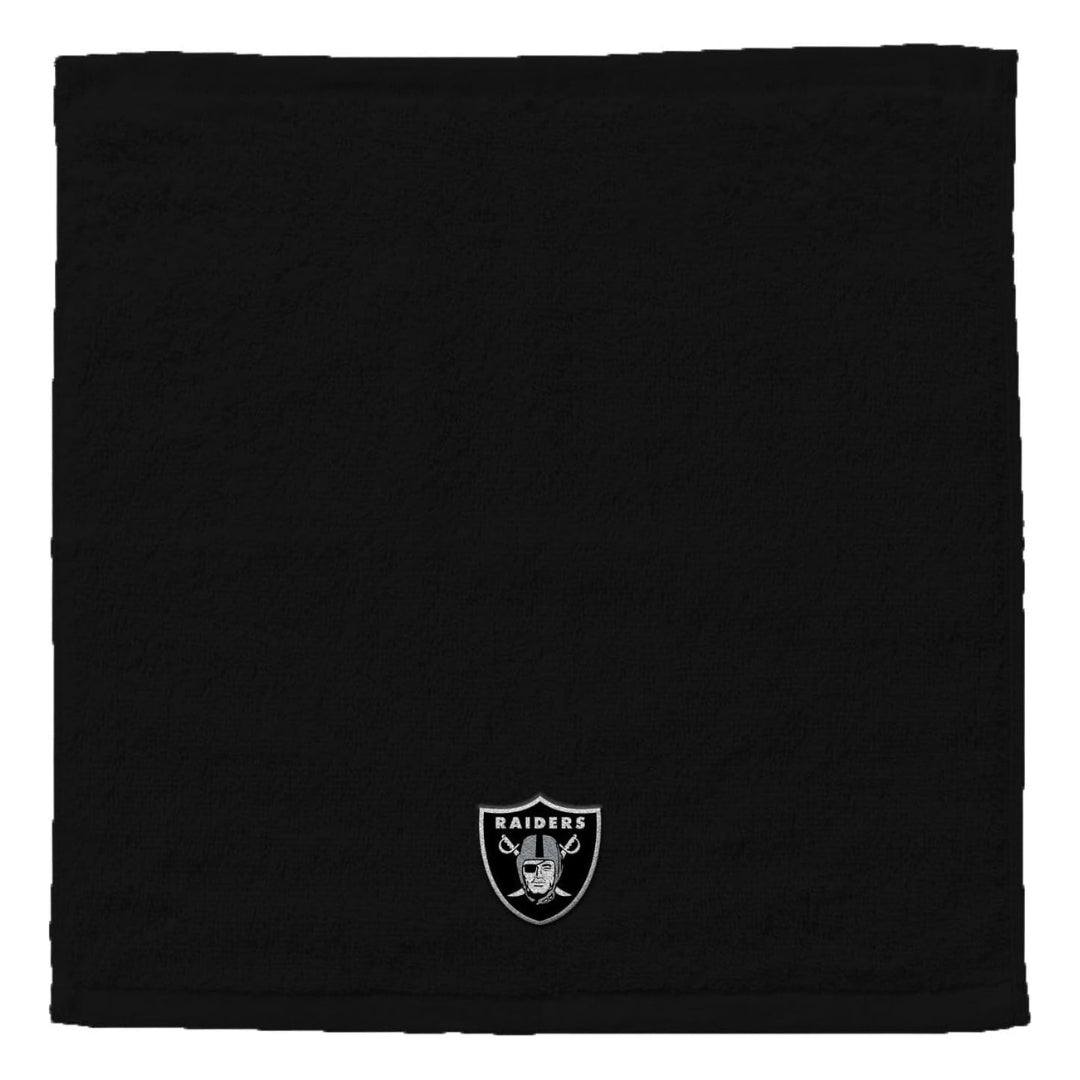 Northwest NFL Las Vegas Raiders 4 Piece 12x12 Wash Cloth Set black