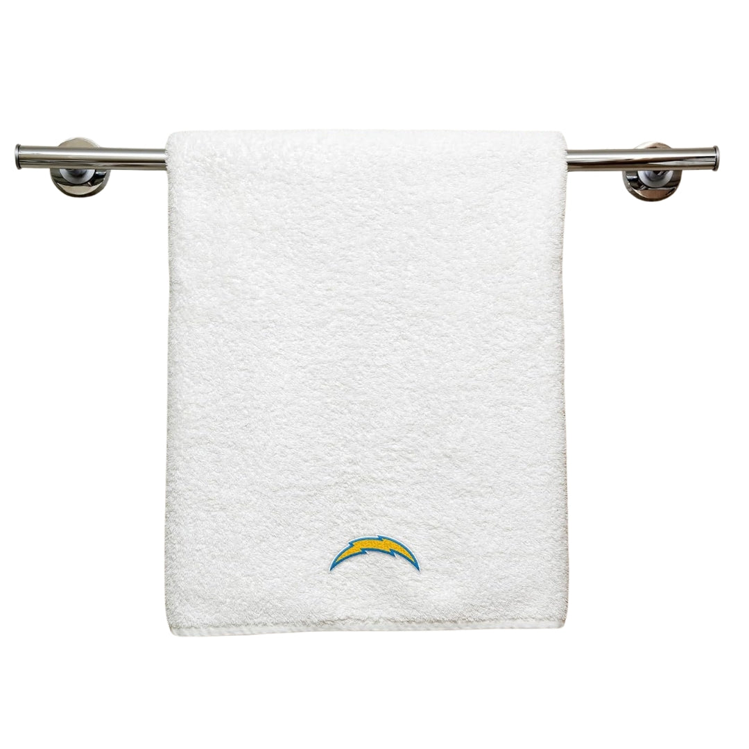 Northwest NFL Los Angeles Chargers 2 Piece 16x26 Hand Towel Set white