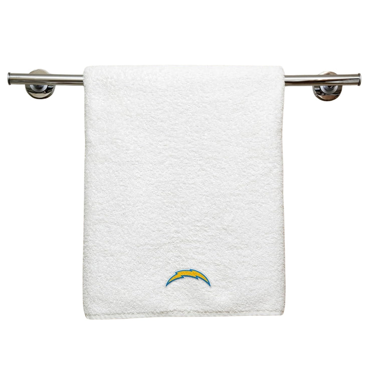 Northwest NFL Los Angeles Chargers 2 Piece 16x26 Hand Towel Set white