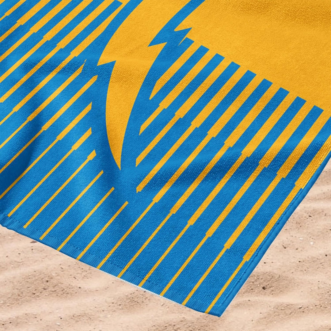 northwest-nfl-los-angeles-chargers-36x72-jacquard-beach-towel blue/yellow