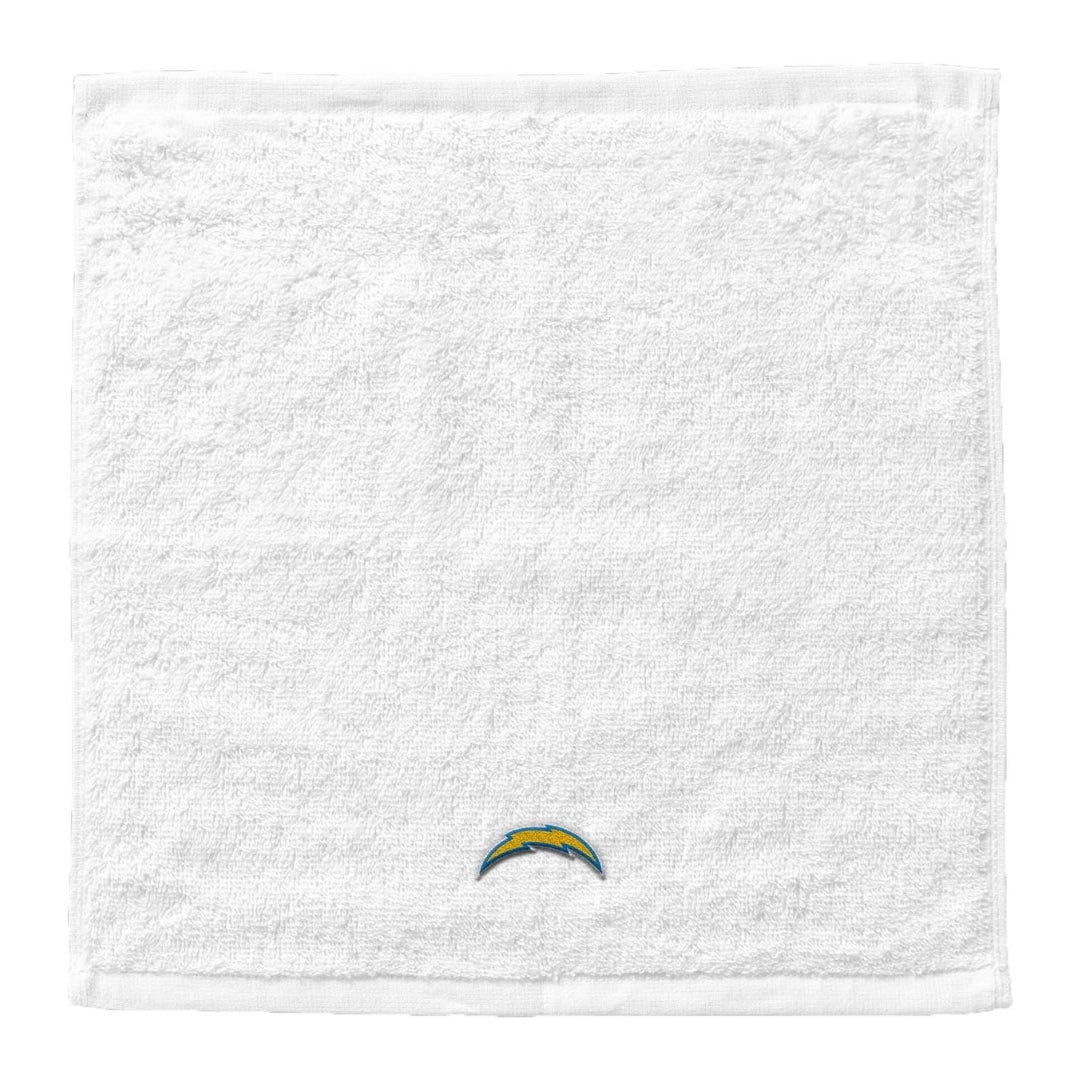 Northwest NFL Los Angeles Chargers 4 Piece 12x12 Wash Cloth Set white