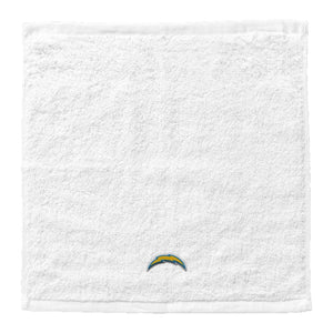 Northwest NFL Los Angeles Chargers 4 Piece 12x12 Wash Cloth Set white
