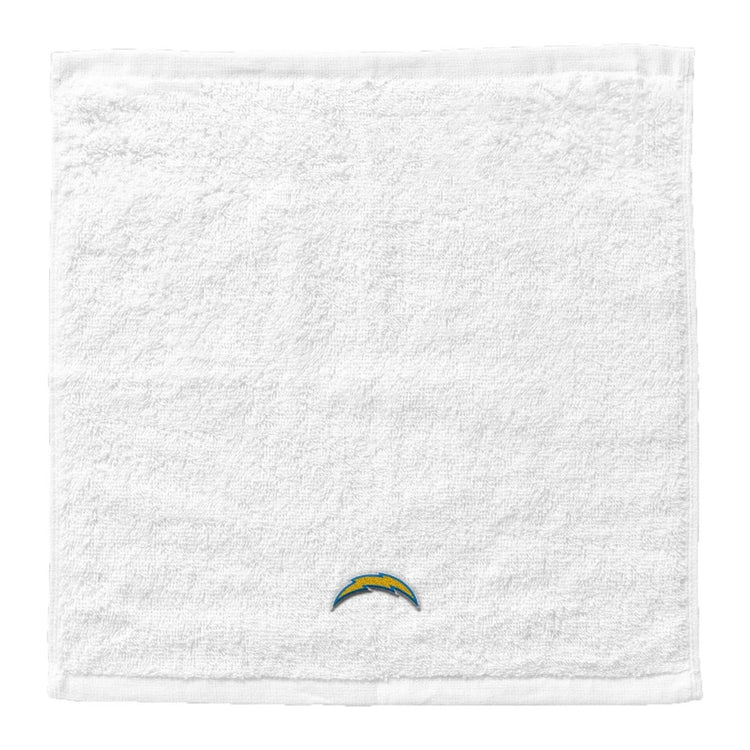 Northwest NFL Los Angeles Chargers 4 Piece 12x12 Wash Cloth Set white